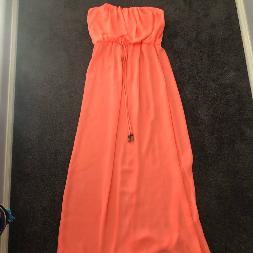 Strapless Summer Maxi Dress